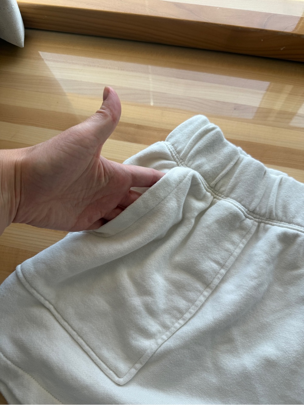 Aerie Go-To Fleece Short in Soft Muslin - Picture 7 of 10